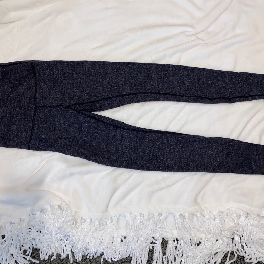 Lululemon gray wunder under leggings